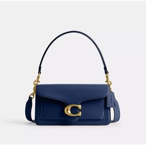 Coach Blue Leather Tabby Shoulder Bag 26in